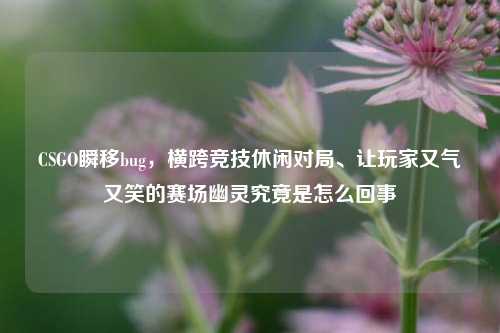 CSGO瞬移bug,横跨竞技休闲对局、让玩家又气又笑的赛场幽灵究竟是怎么回事