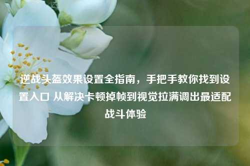逆战头盔效果设置全指南,手把手教你找到设置入口 从解决卡顿掉帧到视觉拉满调出最适配战斗体验