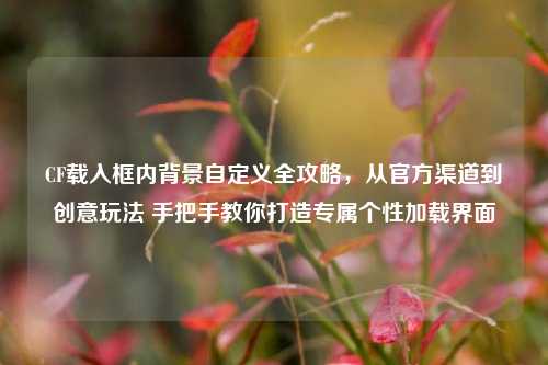 CF载入框内背景自定义全攻略，从官方渠道到创意玩法 手把手教你打造专属个性加载界面