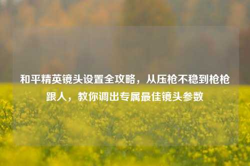 和平精英镜头设置全攻略,从压枪不稳到枪枪跟人,教你调出专属最佳镜头参数