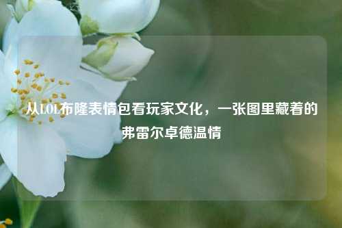 从LOL布隆表情包看玩家文化,一张图里藏着的弗雷尔卓德温情