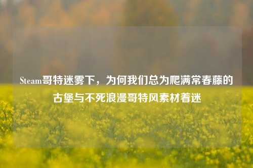 Steam哥特迷雾下,为何我们总为爬满常春藤的古堡与不死浪漫哥特风素材着迷