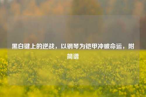 黑白键上的逆战，以钢琴为铠甲冲破命运，附简谱
