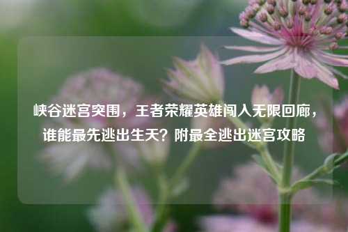 峡谷迷宫突围,王者荣耀英雄闯入无限回廊,谁能最先逃出生天?附最全逃出迷宫攻略