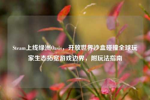 Steam上线绿洲Oasis,开放世界沙盒碰撞全球玩家生态拓宽游戏边界,附玩法指南