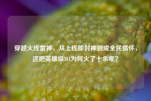 穿越火线雷神,从上线即封神到成全民情怀,这把英雄级M4为何火了十余年?