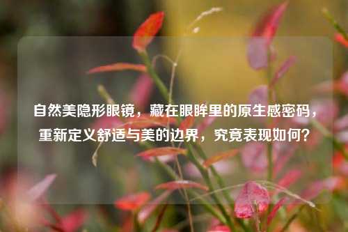 自然美隐形眼镜,藏在眼眸里的原生感密码,重新定义舒适与美的边界,究竟表现如何?