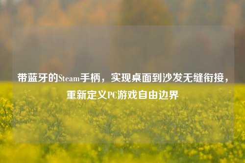 带蓝牙的Steam手柄,实现桌面到沙发无缝衔接,重新定义PC游戏自由边界