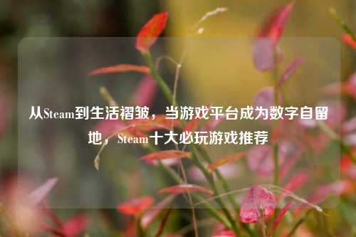 从Steam到生活褶皱，当游戏平台成为数字自留地，Steam十大必玩游戏推荐