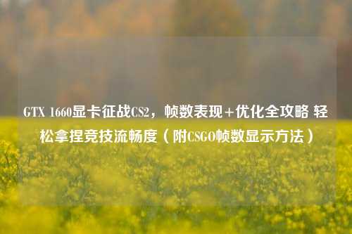 GTX 1660显卡征战CS2,帧数表现+优化全攻略 轻松拿捏竞技流畅度(附CSGO帧数显示方法)