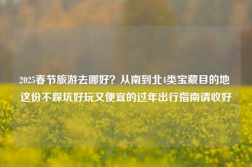 2025春节旅游去哪好？从南到北4类宝藏目的地 这份不踩坑好玩又便宜的过年出行指南请收好