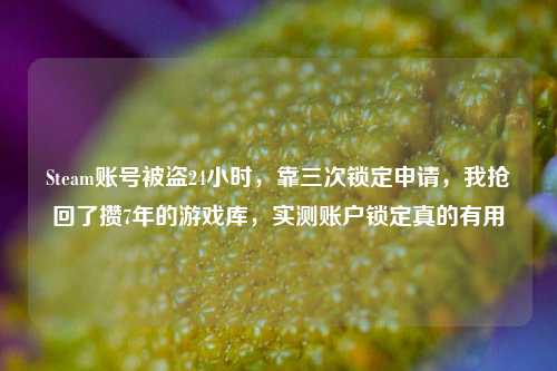 Steam账号被盗24小时,靠三次锁定申请,我抢回了攒7年的游戏库,实测账户锁定真的有用