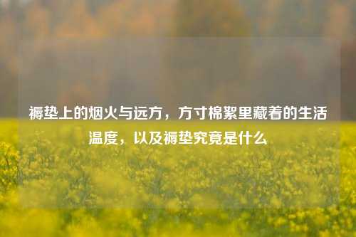 褥垫上的烟火与远方,方寸棉絮里藏着的生活温度,以及褥垫究竟是什么