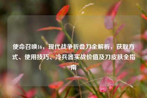 使命召唤16,现代战争折叠刀全解析,获取方式、使用技巧、冷兵器实战价值及刀皮肤全指南